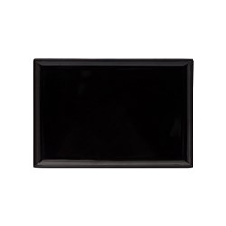 Melamine Platter Rectangle Black 350mm Ryner