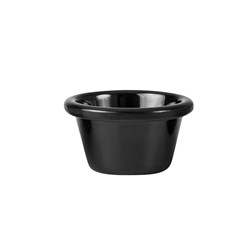 Melamine Ramekin Smooth Black 60ml Ryner