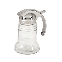 Syrup Dispenser 150Ml Glass W/- Chrome Top (6)