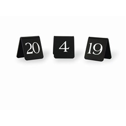 Table Number A Frame 60X50mm Wht/Blk Plastic