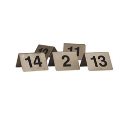 Table Number Set S/S 11-20 Blk Writing A Frame