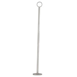 Table Number Stand & Ring Clip Round Chrome 450mm 