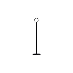 Table Number Stand & Ring Clip Black 300mm 
