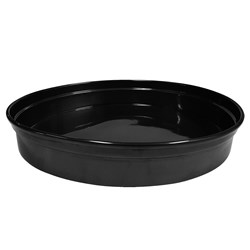 Aluminium Round Bar Tray Black 330mm Chef Inox