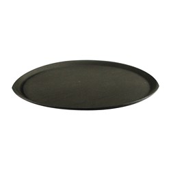 Tray Non Slip Oval 690Mm Blk Plastic (6)