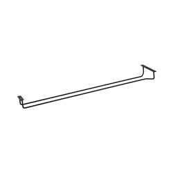 Single Row Glass Hanger Black 600mm 