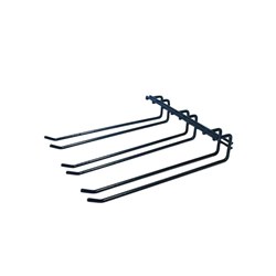 Glass Hanger 270X220mm 3 Row Chrome (12)