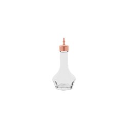 Bitters Bottle Glass With Rose Gold Lid 50ml Zanzi