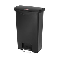 Slim Jim 50L Front Step Bin Black Rubbermaid
