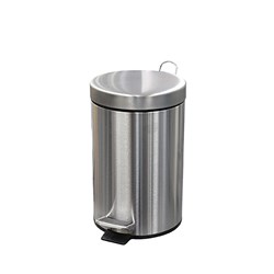 Pedal Bin Round Stainless Steel 5L