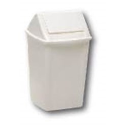 Bin Swing Top Tidy 50Lt White Plastic (6)