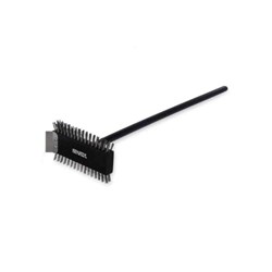 Grill Brush Stainless Steel Wire & Scraper Wood Handle Carlisle