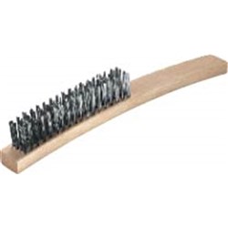 Heavy Duty 4 Row Grill Brush With Wire Fill & Wood Back Oates