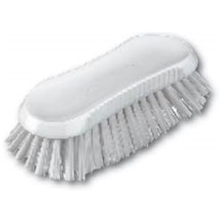 Scrub Brush 200X75mm Dairy White Poly Fill P/Back (6)