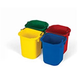 Disinfecting Pails 4.8Lt 4/Set Red Blue Green & Yellow