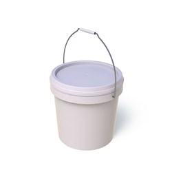 Pail 10Lt Wht W/ Wire Hdle No Lid