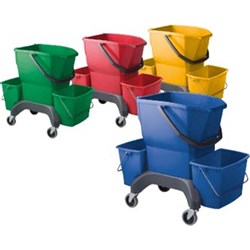 Bucket 25Lt Green Ezy Ergo Inc 2X7lt Side Buckets