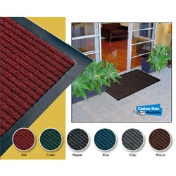 Ribbed Entrance Mat Pepper Black 900x1500mm Mattek