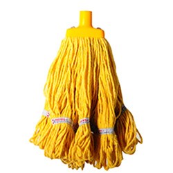 Round Cotton Hospital Mop Head Yellow 350Gm Kleaning Essentials