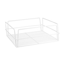 Glass Basket 355X355x125mm Suit Flutes Wht Pvc Coated