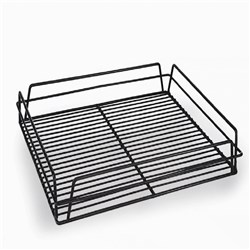 Rectangular Glass Basket Black 435mm 