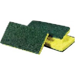 Scourer Sponge 109X74mm Yellow/Green (24)