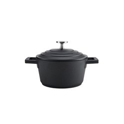 Non-Stick Deep Casserole Aluminium Black 1.4L MasterCraft
