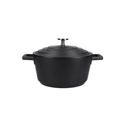 Non-Stick Deep Casserole Aluminium Black 2.5L MasterCraft