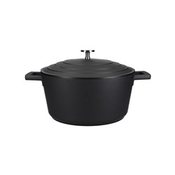Non-Stick Deep Casserole Aluminium Black 4L MasterCraft