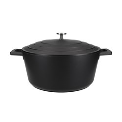 Non-Stick Deep Casserole Aluminium Black 5L MasterCraft