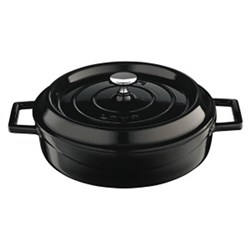 Casserole Low 280Mm Blk Cast Iron
