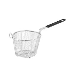 Fry Basket Rnd  200X150mm Chrome W/ Insul Hdl