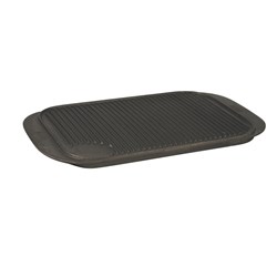 Griddle Pan 475X260mm Cast Iron Reversible