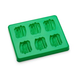 Silicone Food Mould & Lid Green Beans 6 Portions Puree Food Molds