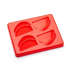 Silicone Food Mould & Lid Sliced Meat 4 Portions Puree Food Molds