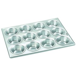 Muffin Pan 12 Cup Alum 355x270mm