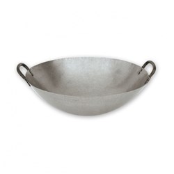 Wok Iron 380Mm Round Bottom 2 Handles