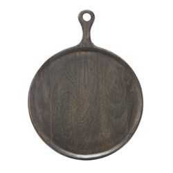 Mangowood Serving Board Round Dark 300mm Chef Inox