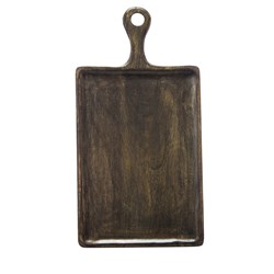 Mangowood Serving Board Rectangle Dark  400mm Chef Inox