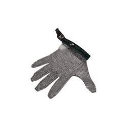 Glove Chain Mesh 5 Finger No.2 N11105 Metal Tag Red Med