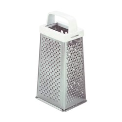 4 Sided Stainless Steel Grater With Plastic Handle Chef Inox