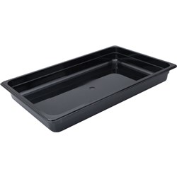 Insert Pan Black 1/1 GN 100mm Polycarbonate Cambro