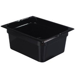 Insert Pan Black 1/2 GN 150mm Polycarbonate Cambro