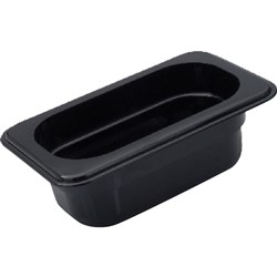Insert Pan Black 1/9 GN 100mm Polycarbonate Cambro