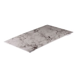 Ryner Melamine White Marble Rectangle Platter 325mm  