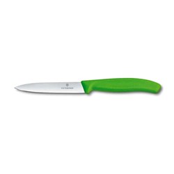 Vegetable Knife 100Mm Grn Hdl Ptd Tip (20)