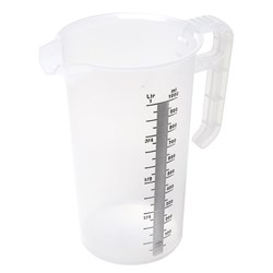  Measuring Jug 1L Black Scale Food Grade Pro-Jug