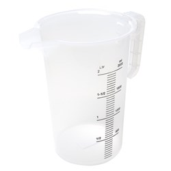 Measuring Jug 2L Black Scale Food Grade Pro-Jug