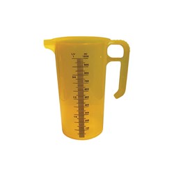 Measuring Jug 1L Yellow Food Grade Pro-measures 