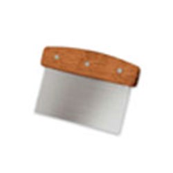 Scraper Dough 150X75mm S/S Wood Hdl & S/S